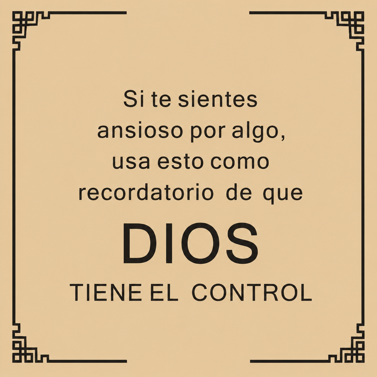 Tarjeta Mensaje de Fe