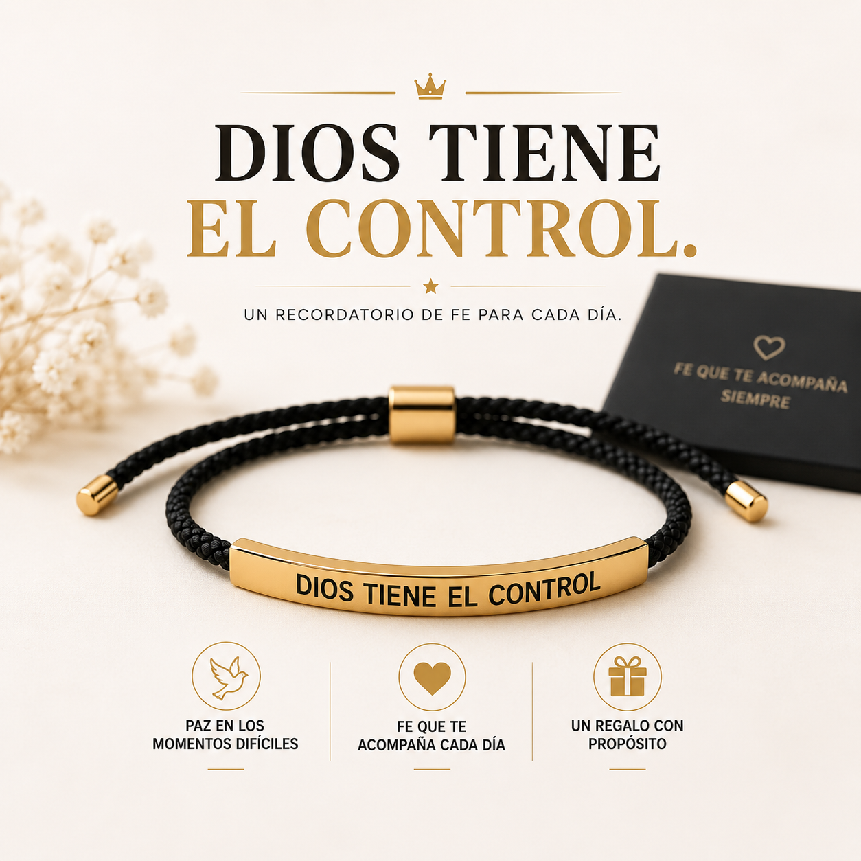 Pulsera Cristiana DIOS TIENE EL CONTROL